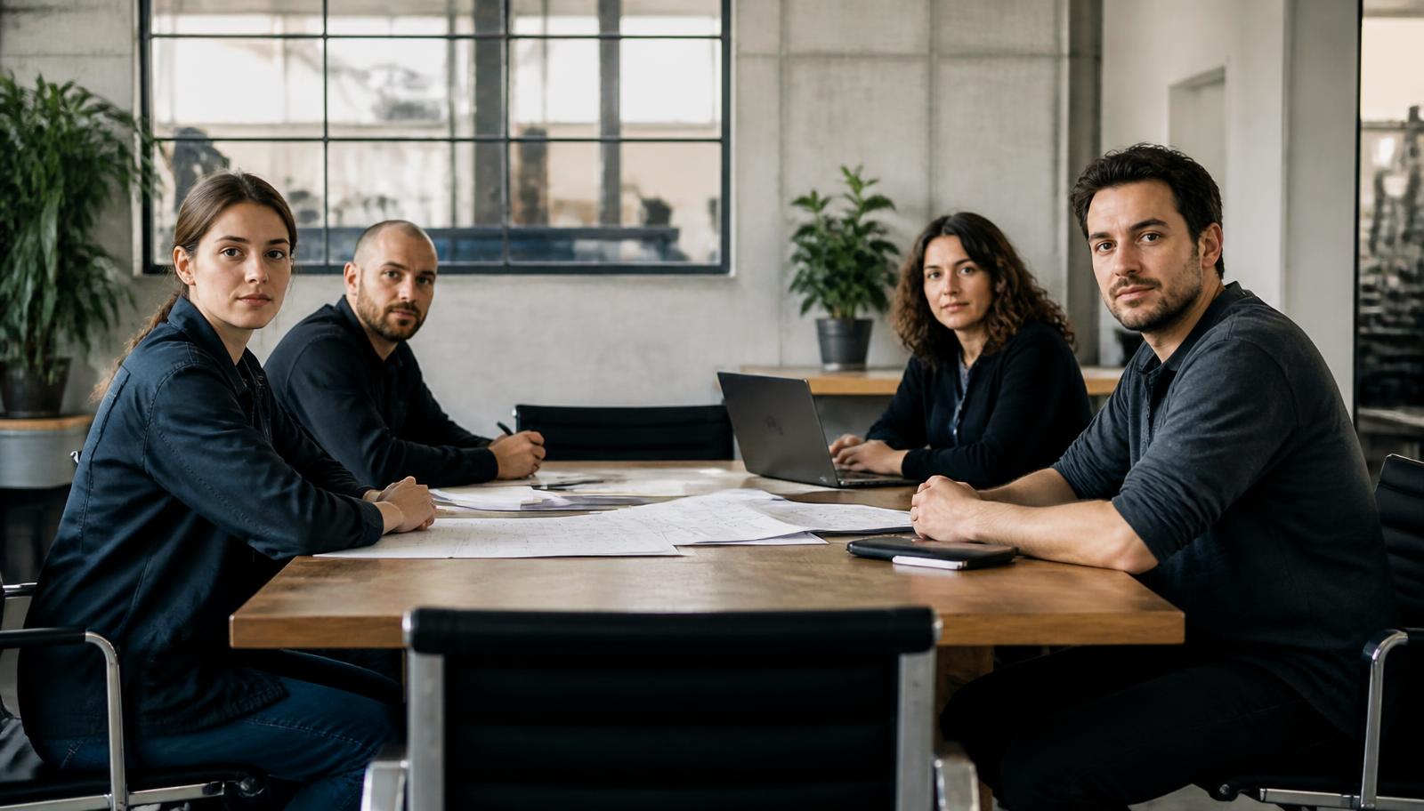 An SME team paused around a table, waiting for the owner to make the decision.